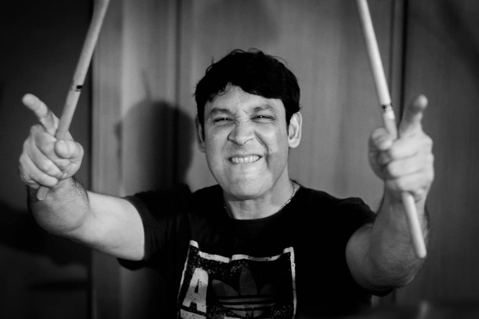 Bajista en estudio
